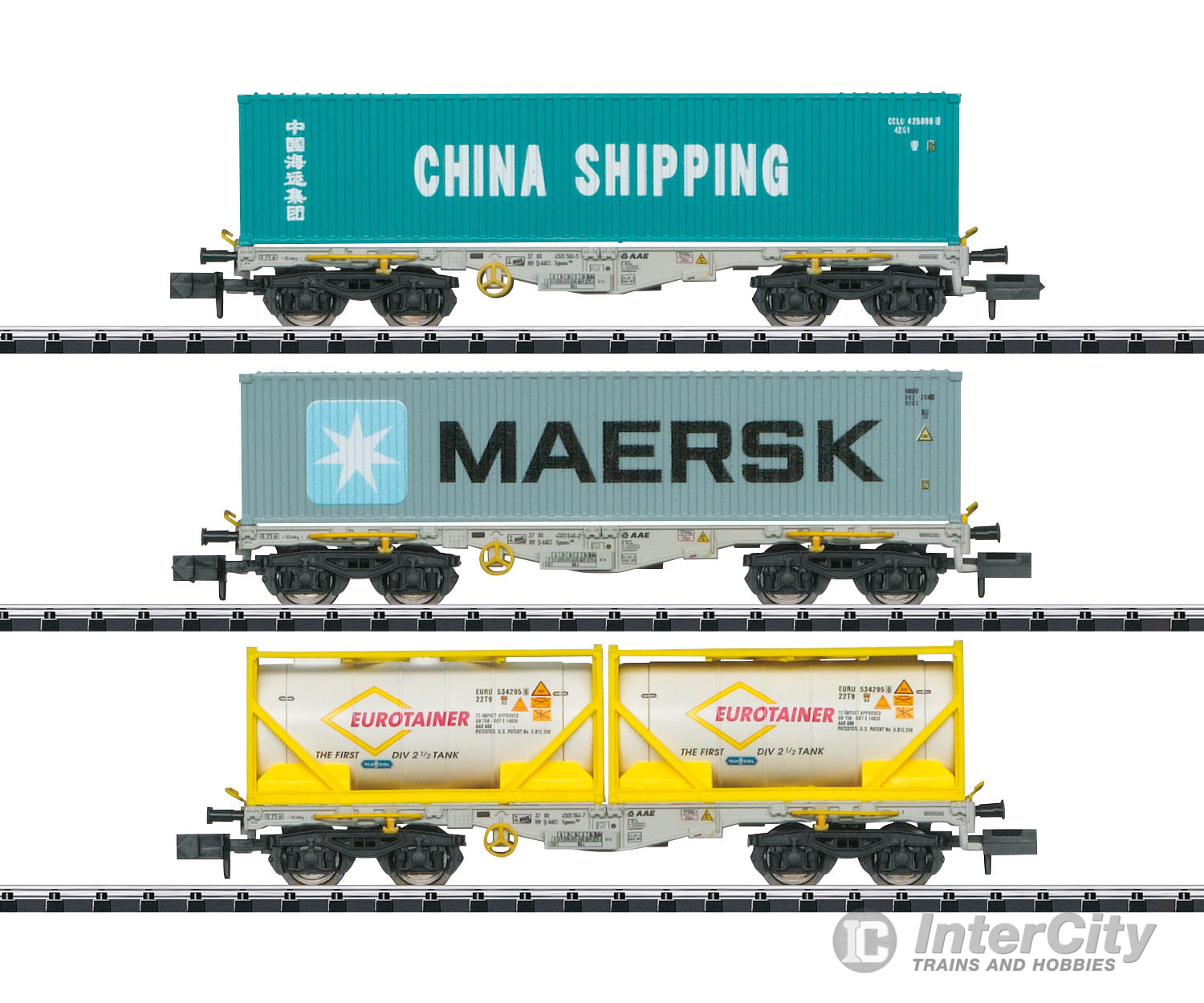 Trix 18703 Type Sgmmns 190 Container Transport Car Set - Default Title (IC-TRIX-18703)