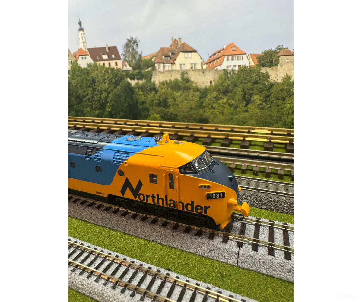 Trix 22975 HO 4 Piece Full Metal Special Edition Ontario Northlander Diesel Train Ontario Northland (ONT) 1981 MFX