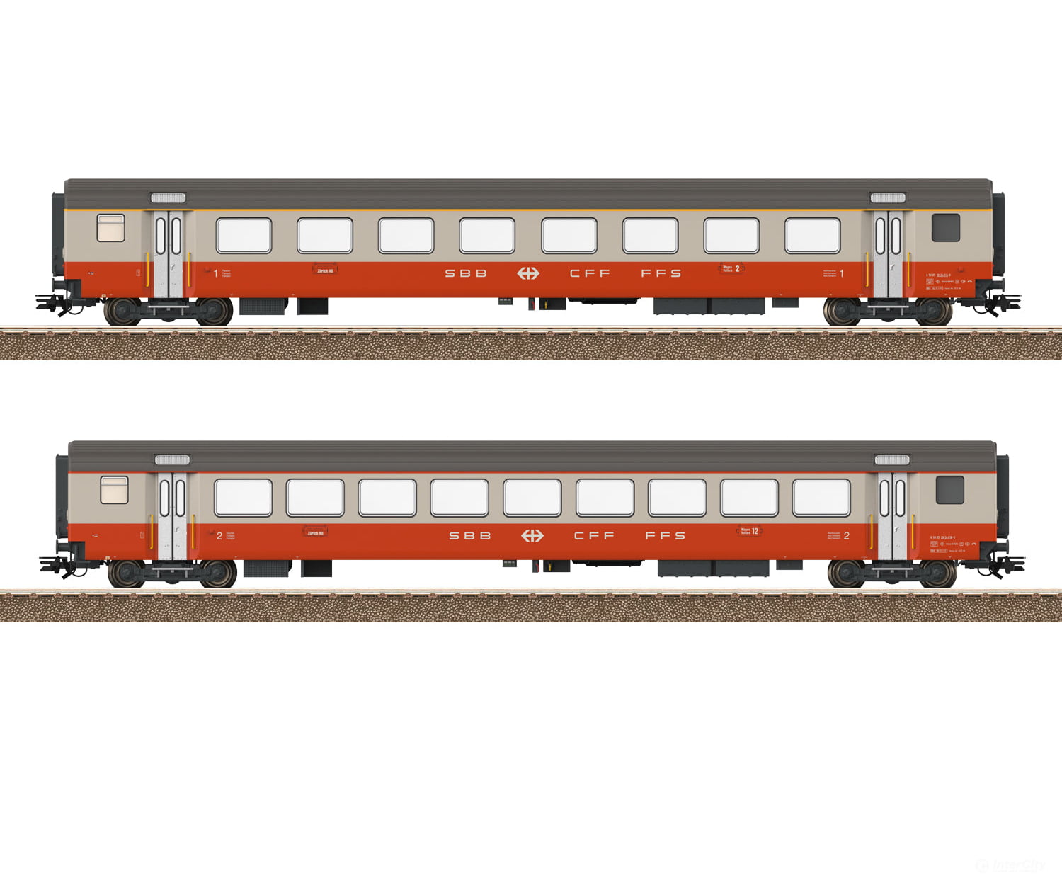 Trix 23691 Ho Sbb-Cff-Ffs Swiss Express Passenger Car Set European Cars