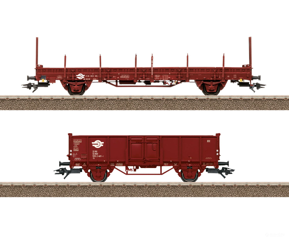 Trix 24191 HO MAV Freight Car Set - European Freight Cars