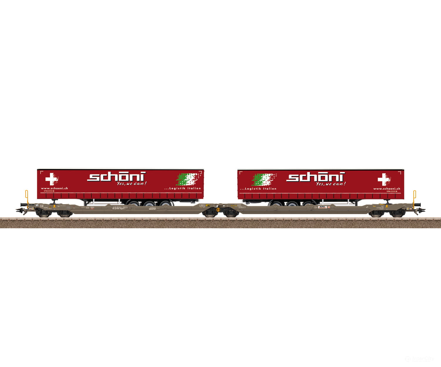 Trix 24475 HO Type Sdggmrss Double Pocket Car European Freight Cars