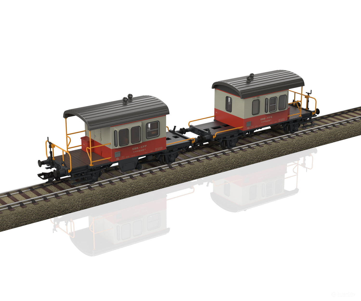 Trix 24650 Ho Sbb-Cff-Ffs Swiss Express ’Sputnik’ Coupling Car Set European Freight Cars