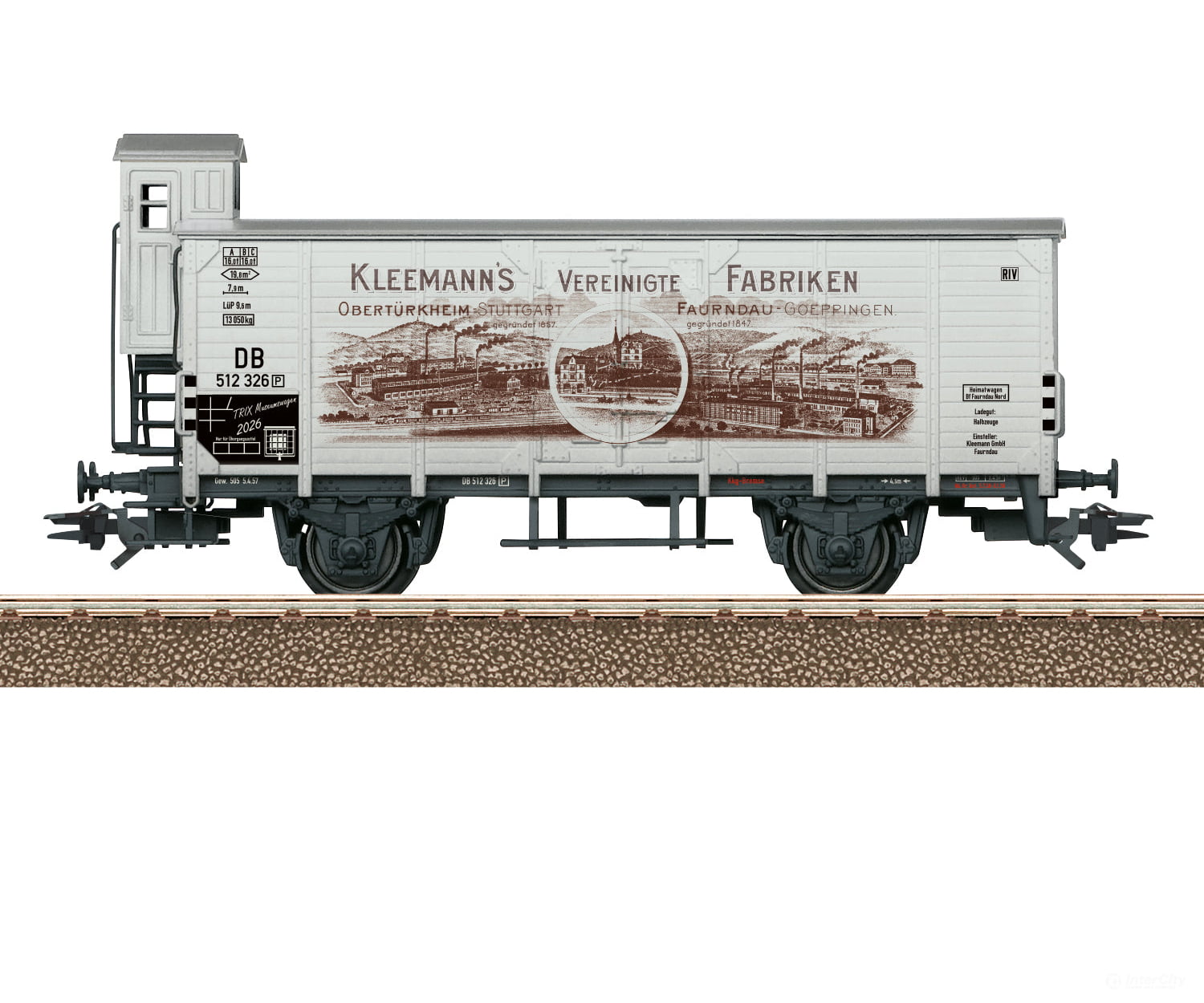 Trix 24726 HO DB Trix H0 Museum Car Set for 2026 European Freight Cars