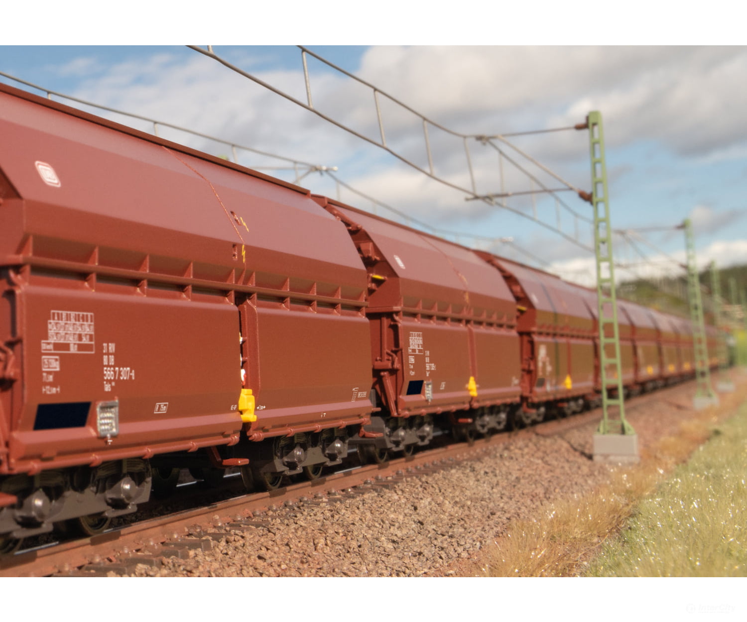 Trix 24968 Ho Db Type Tals 968 Hinged Roof Car Display European Freight Cars