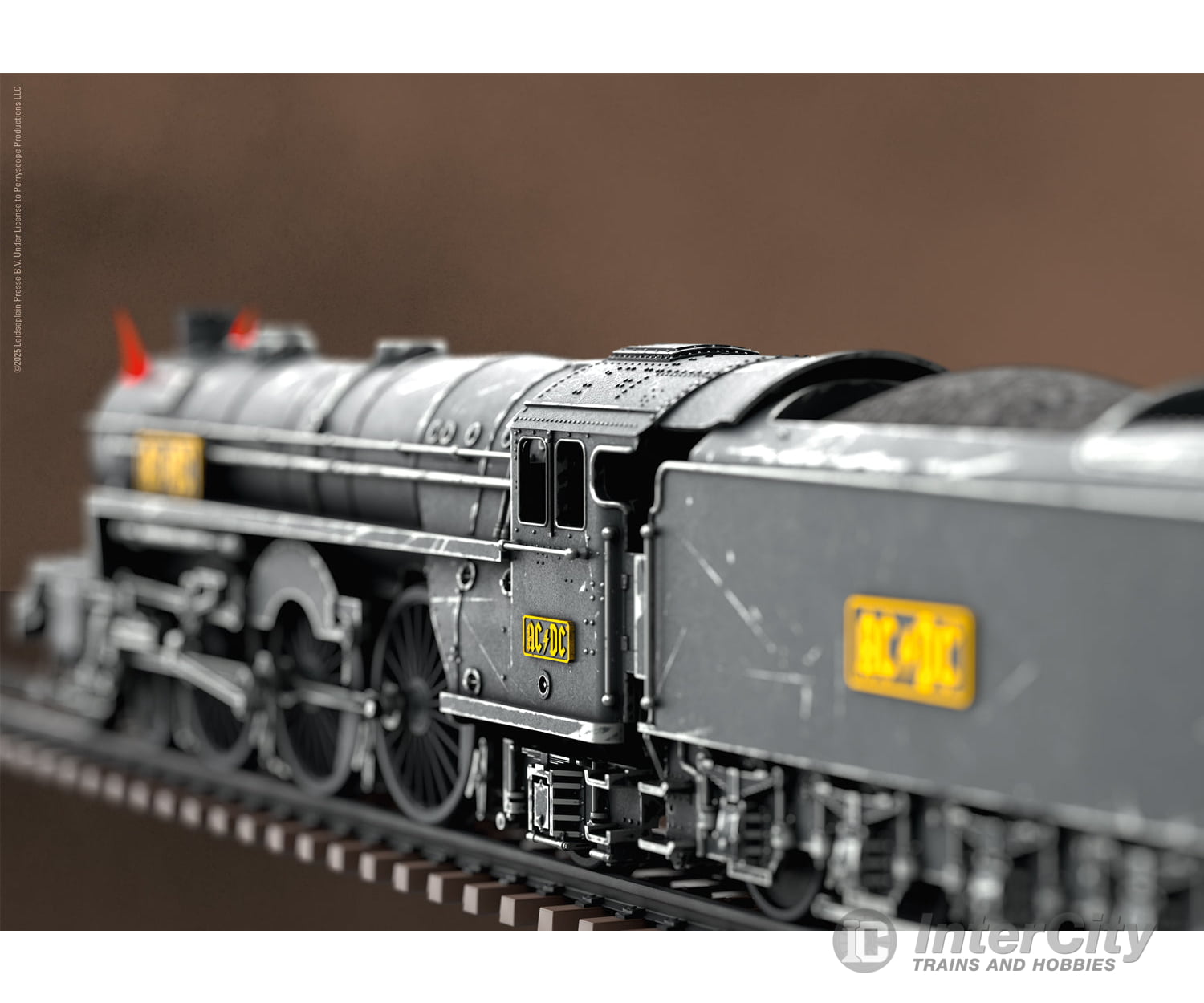 Trix 25492 HO AC/DC ’Black Ice’ Steam Locomotive with a Tender (2-Rail DCC MFX w.Sound) European Locomotives