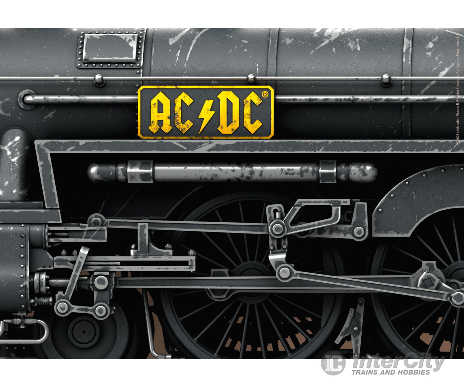 Trix 25492 HO AC/DC ’Black Ice’ Steam Locomotive with a Tender (2-Rail DCC MFX w.Sound) European Locomotives