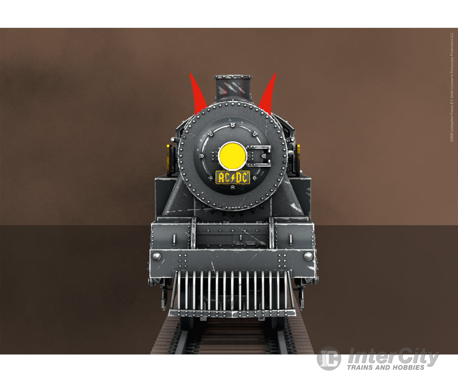 Trix 25492 HO AC/DC ’Black Ice’ Steam Locomotive with a Tender (2-Rail DCC MFX w.Sound) European Locomotives