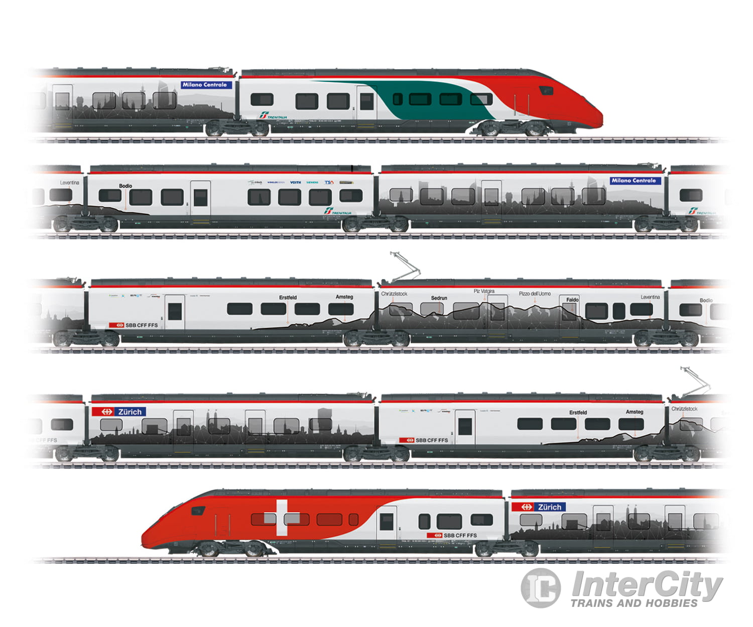 Trix 25811 Ho Class Rabe 501 Giruno High-Speed Rail Car Train European Locomotives