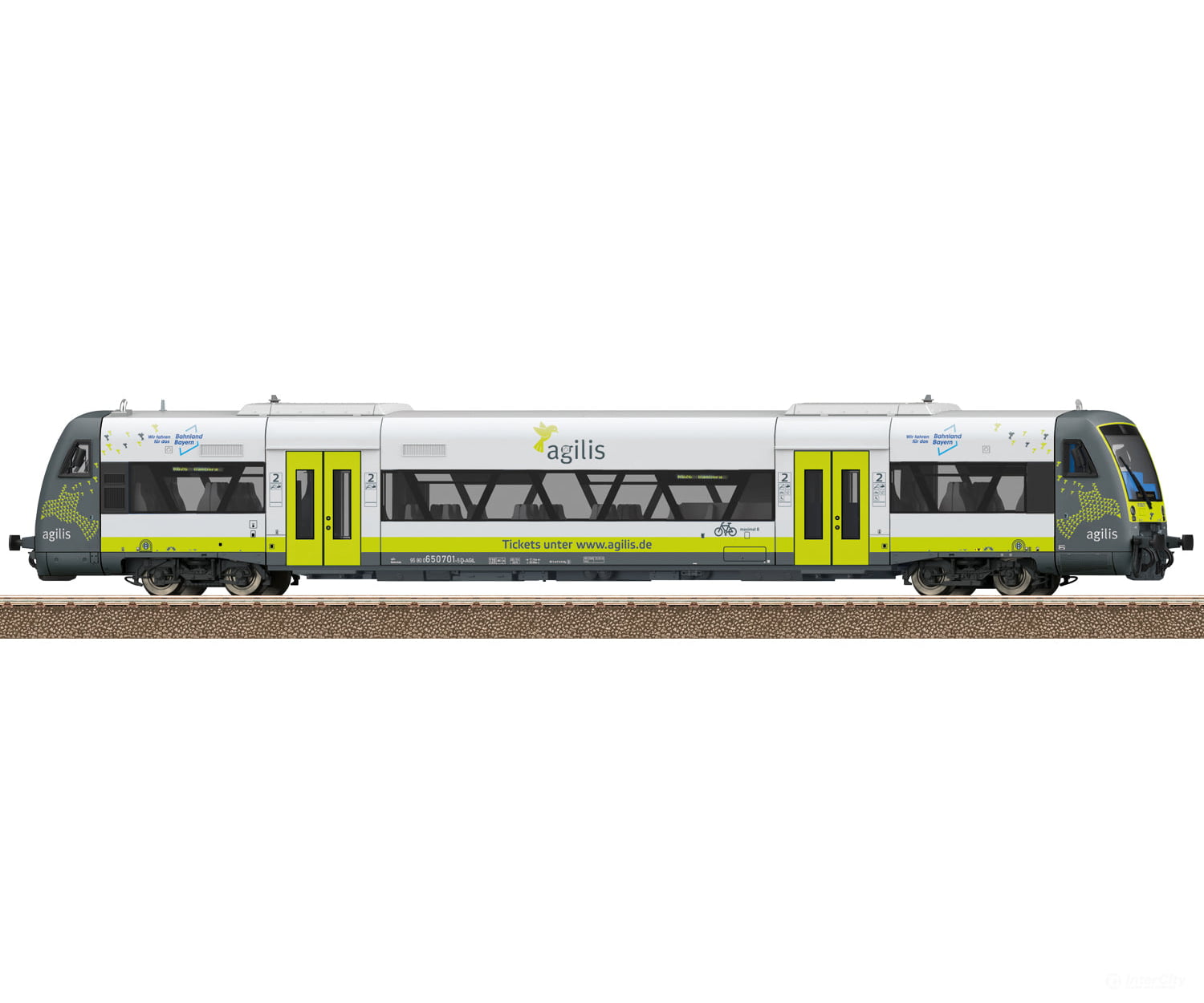 Trix 25968 HO Class 650 Regio Shuttle RS1 Diesel-Powered Rail Car MFX DCC/Sound - European Locomotives