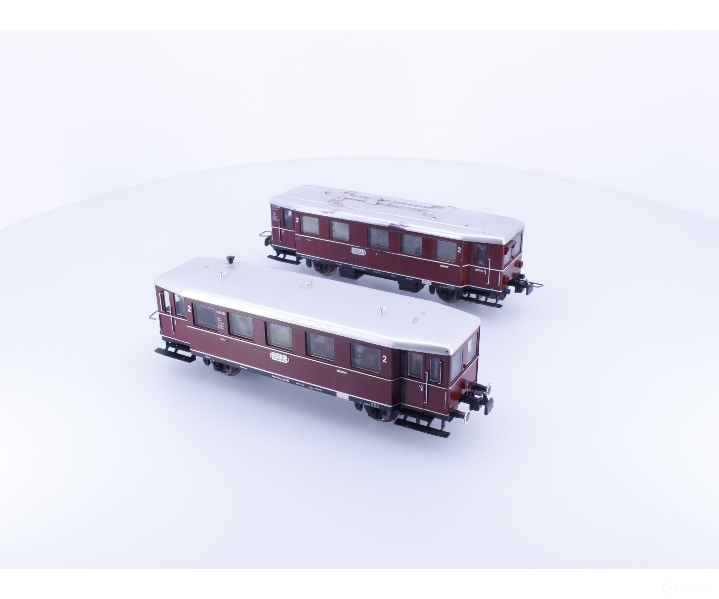 Trix 53227000 HO DB 3 Rail DC Rail Bus and Trailing Car Analog DC European Locomotives