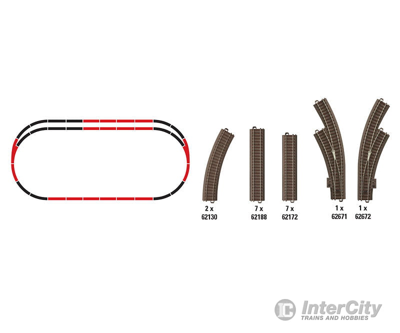 Trix 629023 C Track C3 Extension Set Track & Turnouts