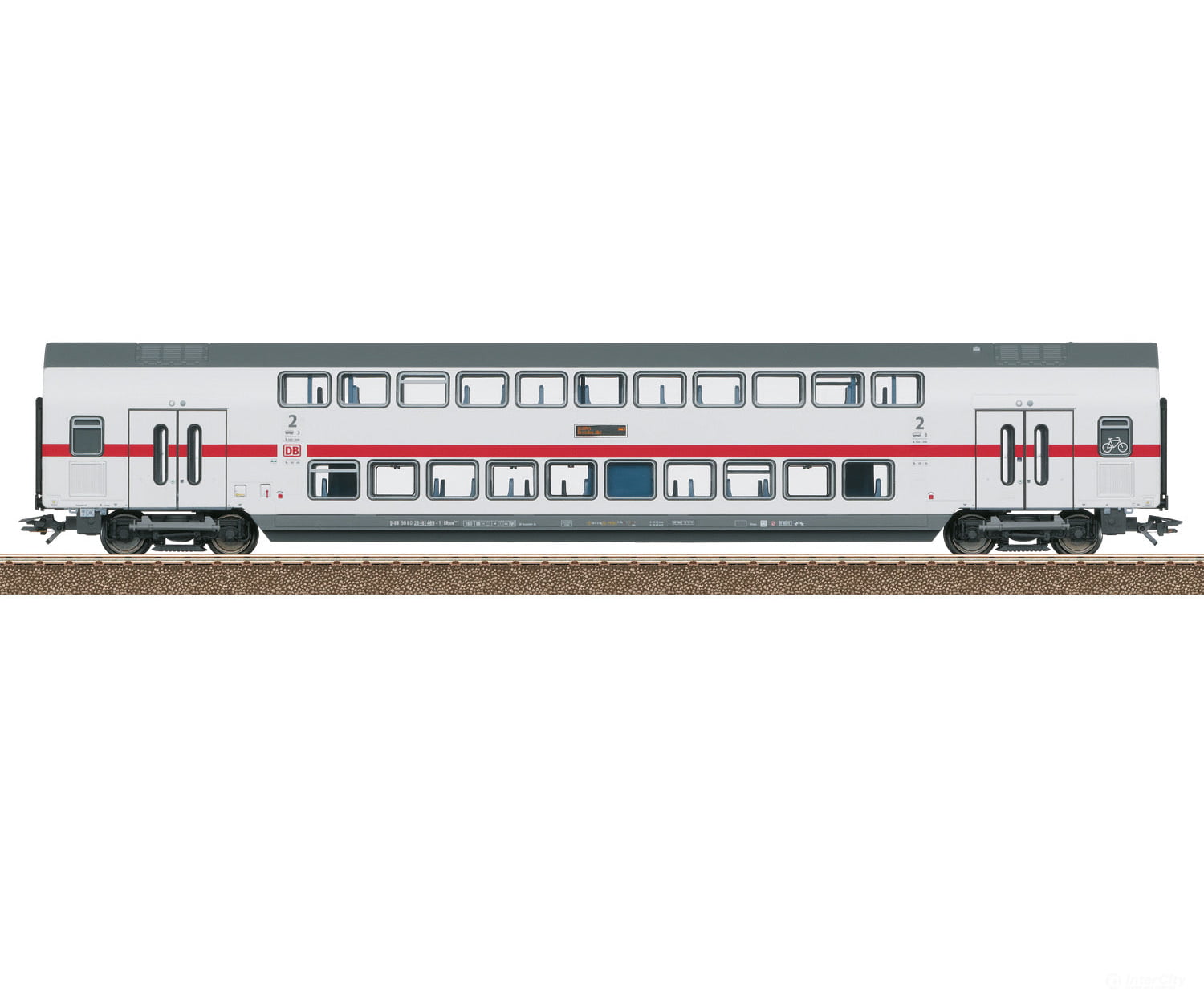 Trix 23256 IC2 Type DBpza 682.2 Bi-Level Intermediate Car, 2nd Class - Default Title (IC-TRIX-23256)