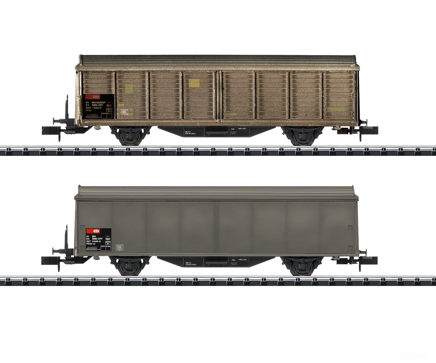 Trix 15307 Type Hbis-v Sliding Wall Boxcar Set - Default Title (IC-TRIX-15307)