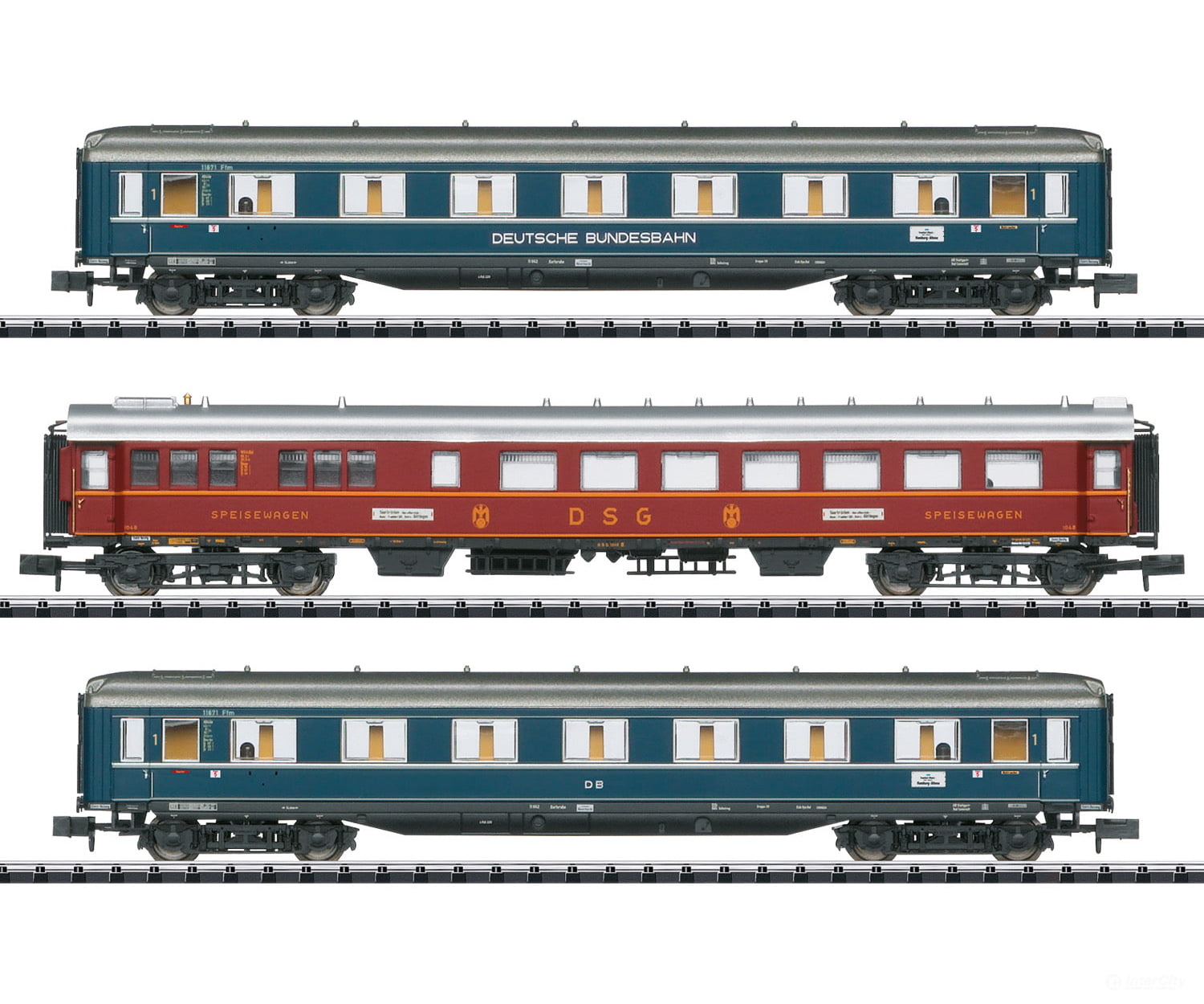 Trix 18259 F 41 Senator Express Train Passenger Car Set - Default Title (IC-TRIX-18259)