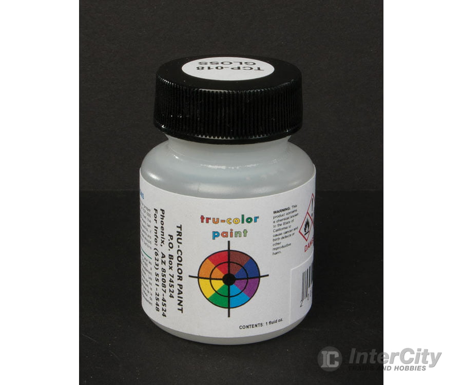 Tru-Color Paint 18 Railroad Color Acrylic Paints - 1Oz 29.6Ml -- Clear Gloss