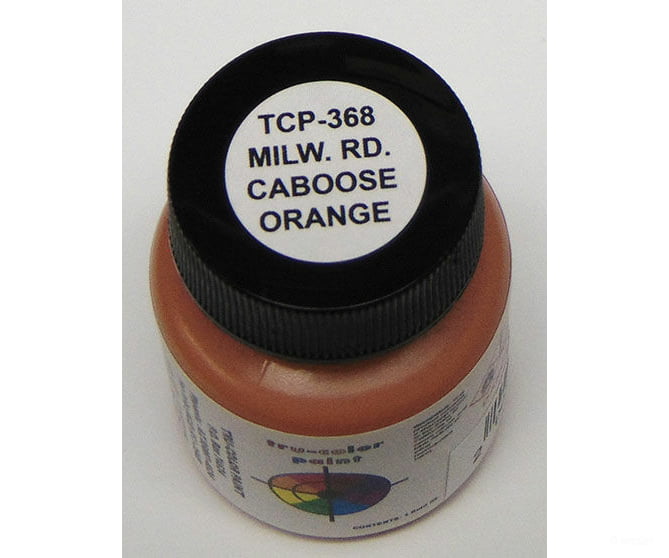 Tru-Color Paint 368 Railroad Color Acrylic Paints - 1Oz 29.6Ml -- Milwaukee Road Caboose Orange
