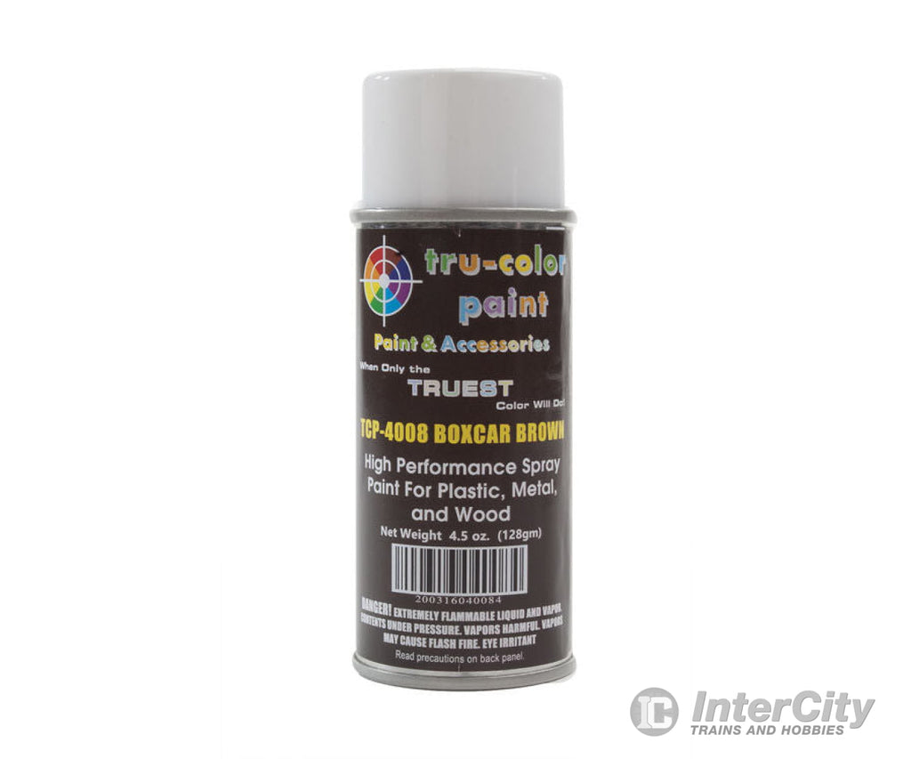 Tru-Color Paint 4008 Aerosol Spray 4.5Oz 135Ml Can -- Gloss Boxcar Brown