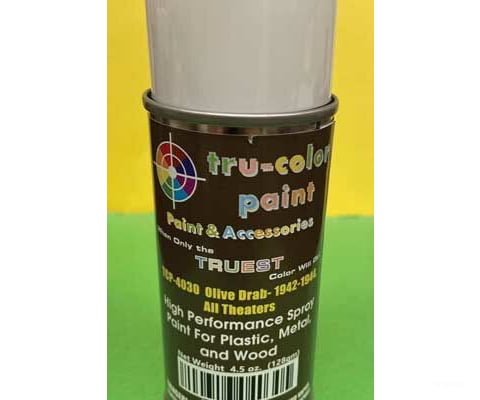 Tru-Color Paint 4030 Aerosol Spray 4.5Oz 135Ml Can -- Matte Olive Drab 1942-1944 All Theatres