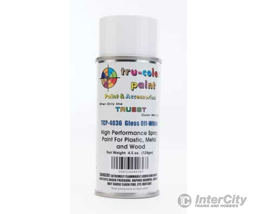 Tru-Color Paint 4036 Aerosol Spray 4.5Oz 135Ml Can -- Gloss Off-White