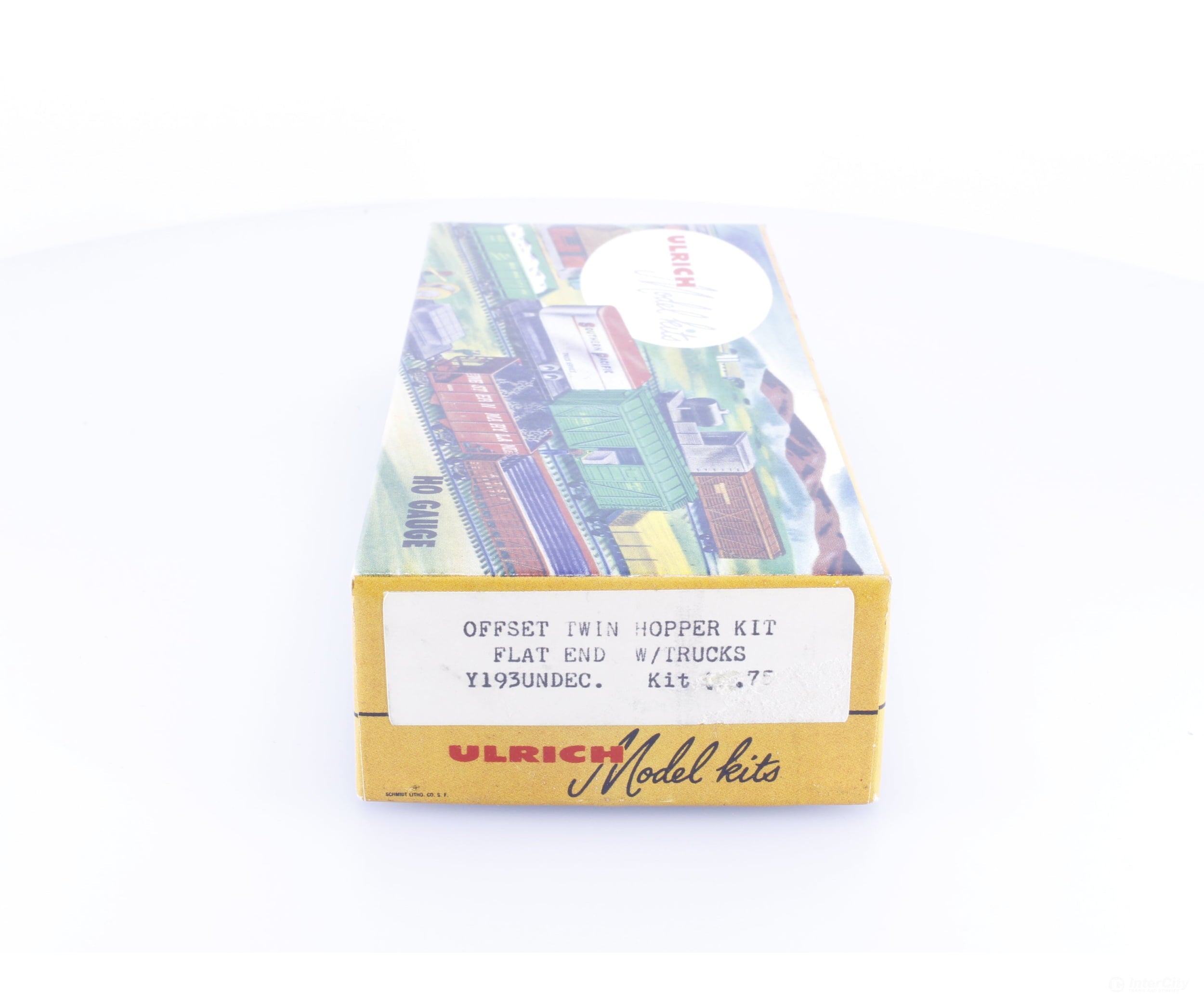 Ulrich Y193 HO Offset Twin Hopper Kit #2 Undecorated - Freight Cars