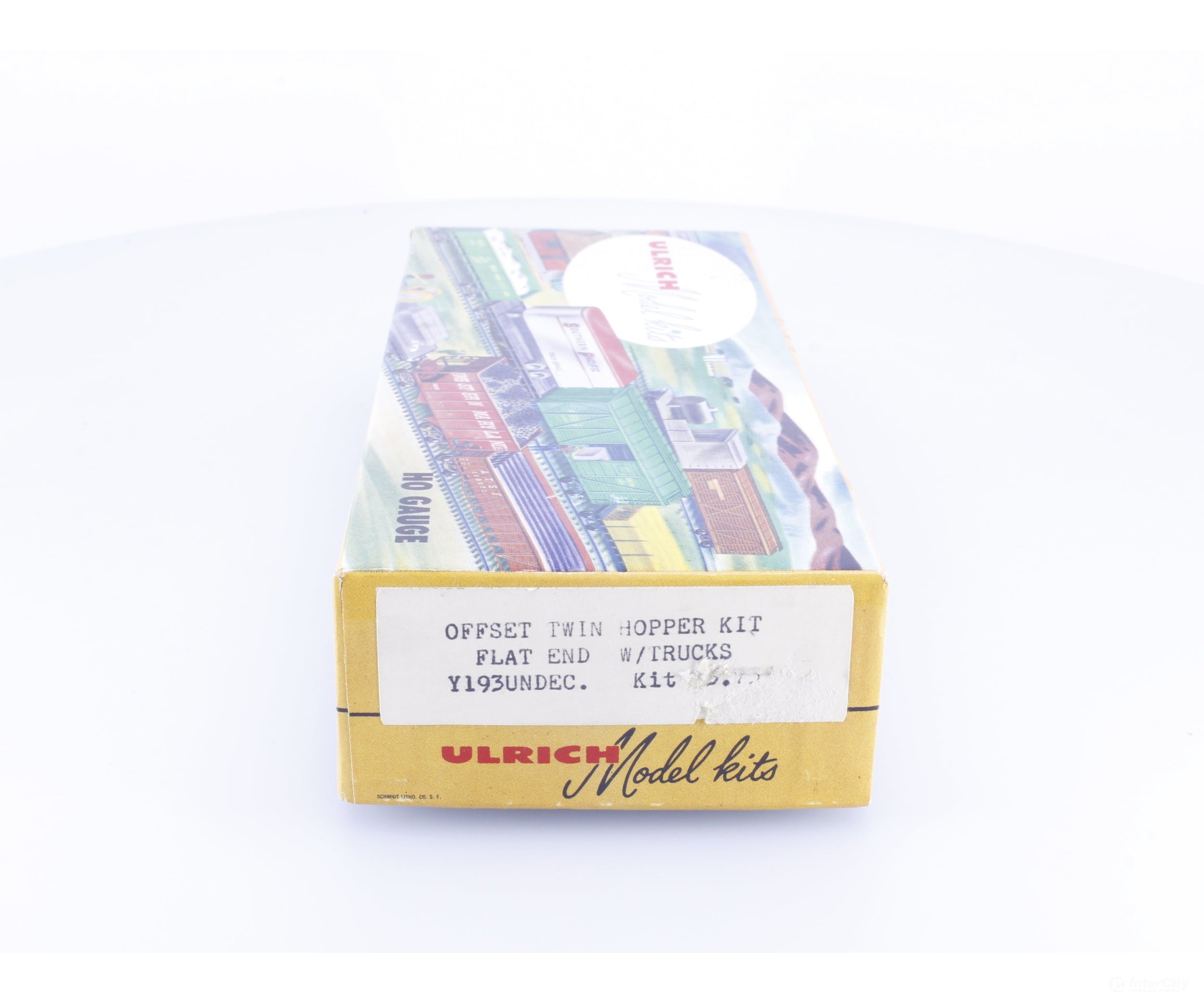 Ulrich Y193 HO Offset Twin Hopper Kit Undecorated (#1) - Freight Cars