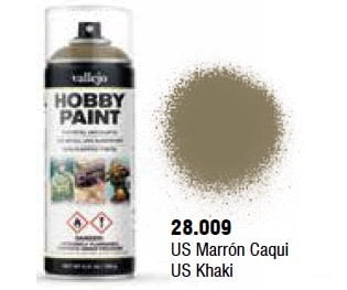 Vallejo 28.009 Us Khaki Aerosol 400ml ww2 Infantry Color Primer - Default Title (CH-940-28009)