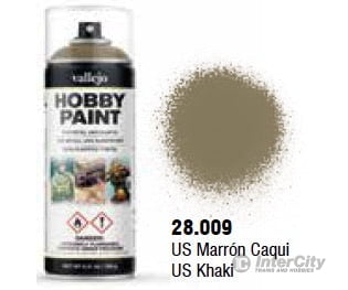 Vallejo 28.009 Us Khaki Aerosol 400ml ww2 Infantry Color Primer - Default Title (CH-940-28009)