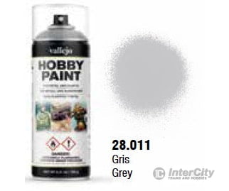 Vallejo 28.011 Grey Primer Aerosol 400ml Basic Primer - Default Title (CH-940-28011)