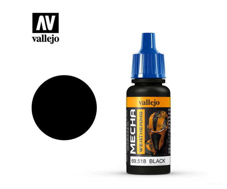 Vallejo 69518 Mecha Color Black Wash 17ml Paint