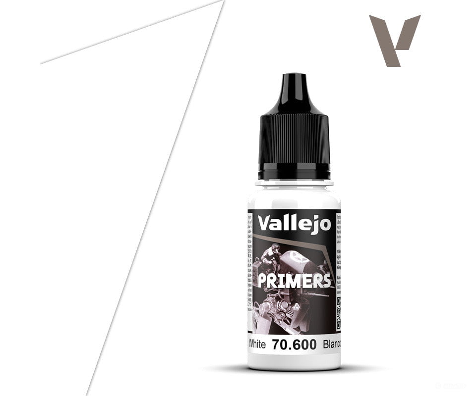 Vallejo 70.600 White Primer - Acrylic Polyurethane 17ml - Default Title (CH-940-70600)