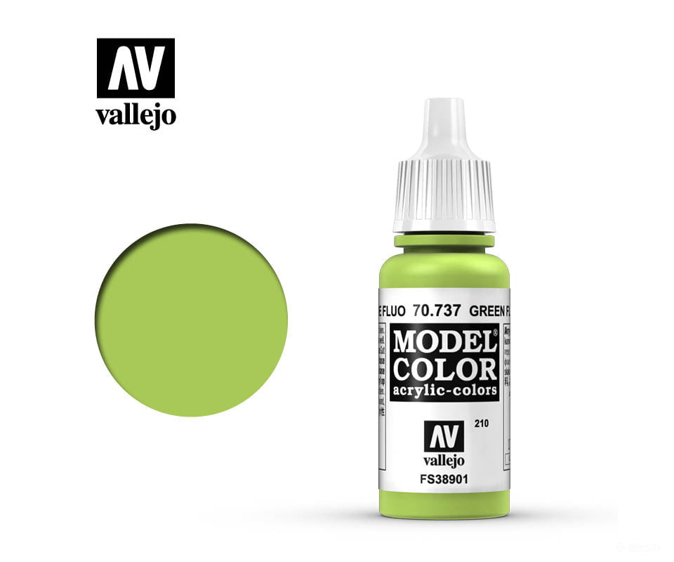 Vallejo 70.737 Model Color Green Fluorescent 17ml - Default Title (CH-940-70737)
