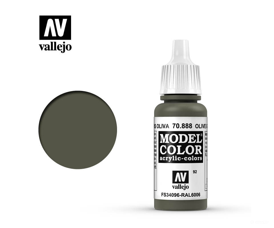 Vallejo 70.888 Model Color Olive Grey FS34096 RAL6006 17ml - Default Title (CH-940-70888)