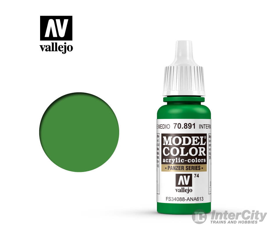 Vallejo 70.891 Model Color Intermediate Green 17ml - Default Title (CH-940-70891)