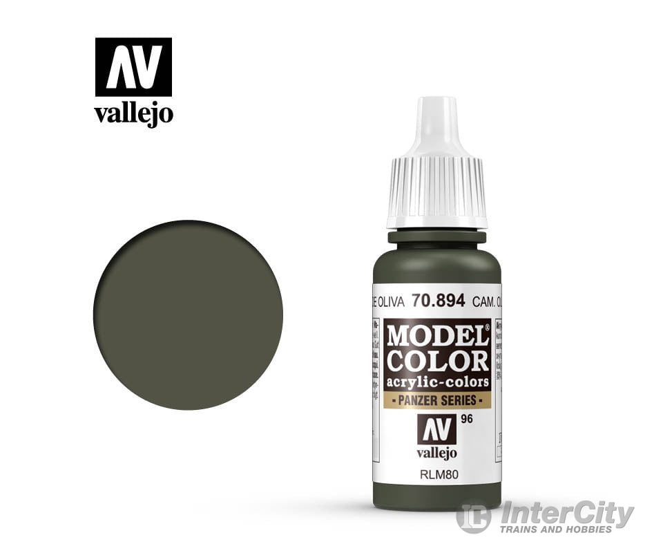 Vallejo 70.894 Model Color Camouflage Olive Green RLM80 17ml - Default Title (CH-940-70894)