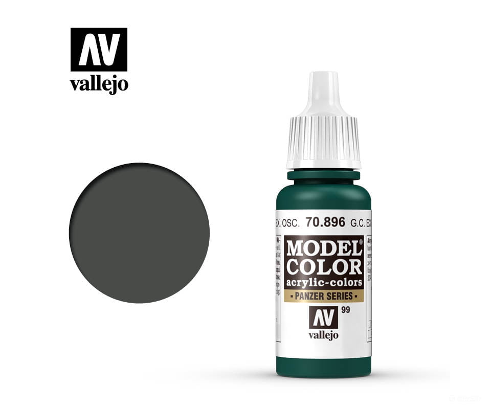 Vallejo 70.896 Model Color German Camouflage Extra Dark Green 17ml - Default Title (CH-940-70896)
