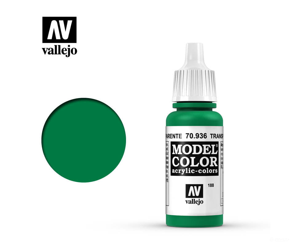 Vallejo 70.936 Model Color Transparent Green 17ml - Default Title (CH-940-70936)