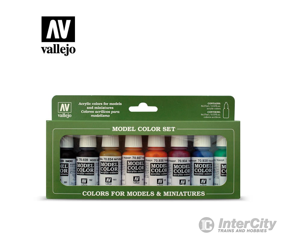 Vallejo 70136 Model Color Transparent Colors (8) Paint