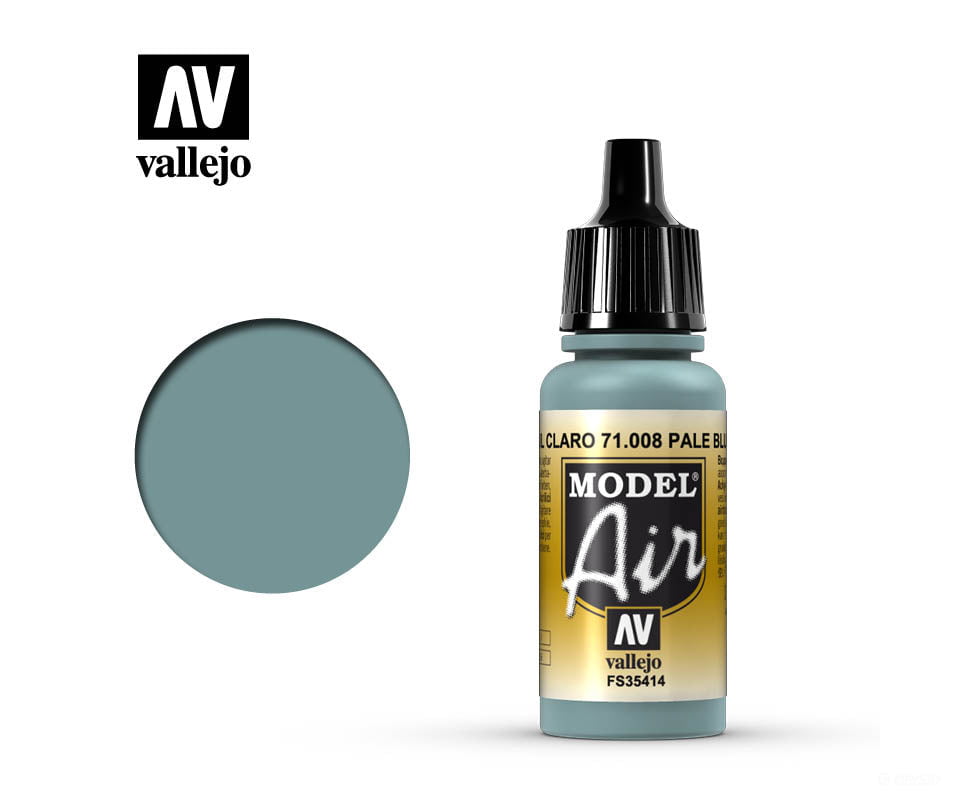 Vallejo 71.008 Model Air Pale Blue FS35414 17ml - Default Title (CH-940-71008)