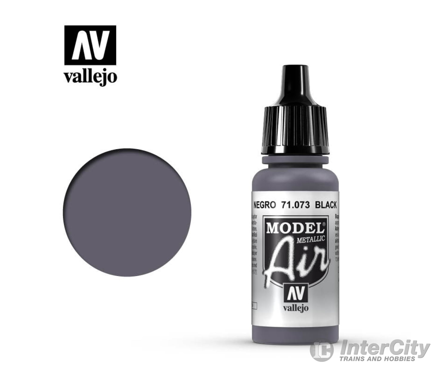 Vallejo 71.073 Model Air Black (Metallic) 17ml - Default Title (CH-940-71073)