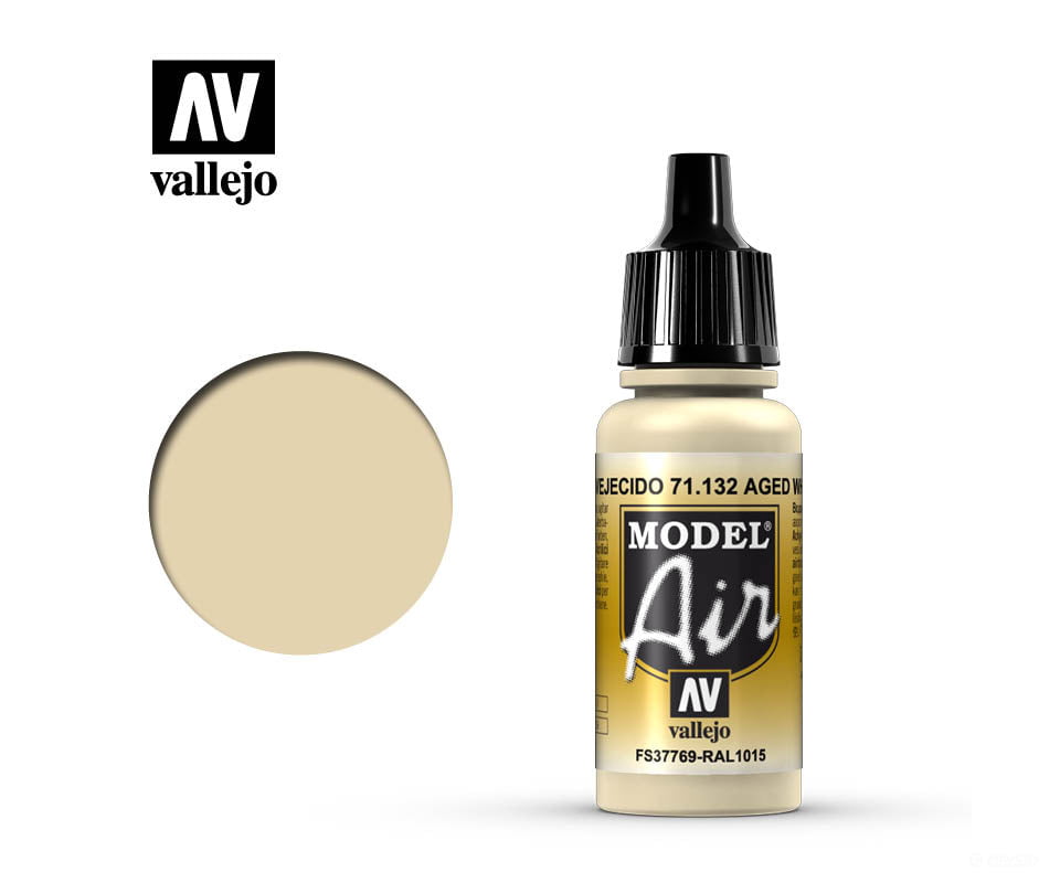 Vallejo 71.132 Model Air Aged White FS37769 RAL1015 17ml - Default Title (CH-940-71132)