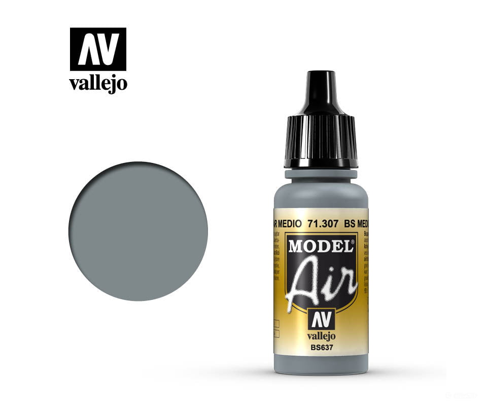 Vallejo 71.307 Model Air Bs Medium Sea Grey bs637 17ml - Default Title (CH-940-71307)