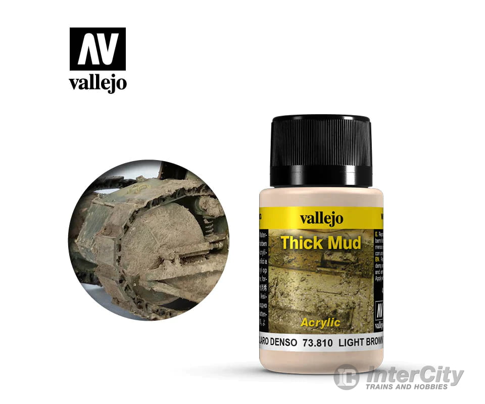 Vallejo 73.810 Light Brown Thick Mud 40Ml Weathering