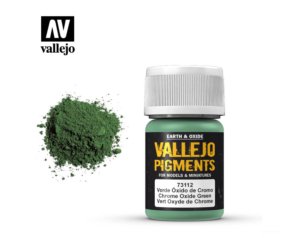 Vallejo 73112 Pigments Chrome Oxide Green 30 Ml Weathering