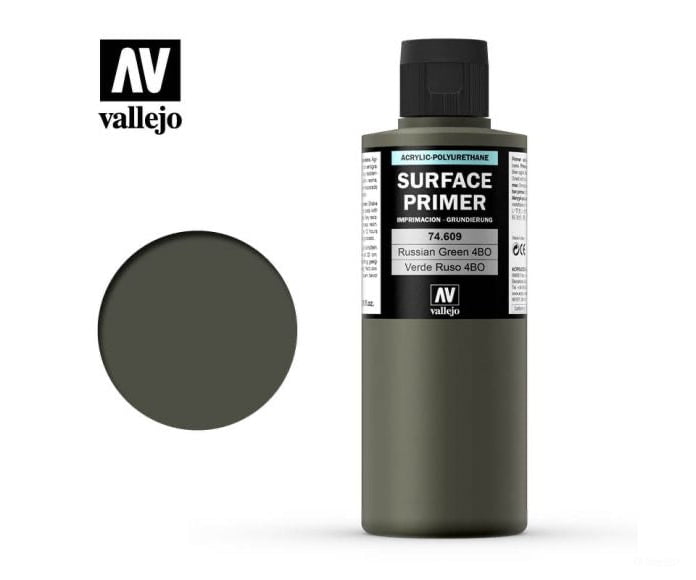 Vallejo 74.609 Surface Primer - Acrylic- Russian Green - 200ml - Default Title (CH-940-74609)