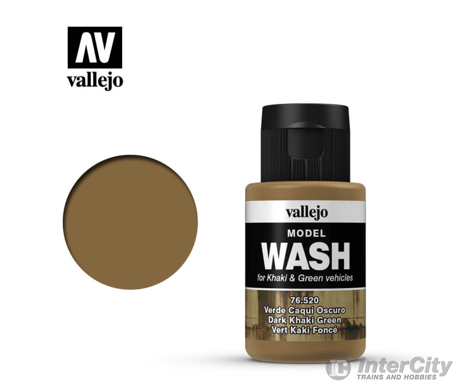 Vallejo 76520 Model Wash 76.520 Dark Khaki Green Weathering