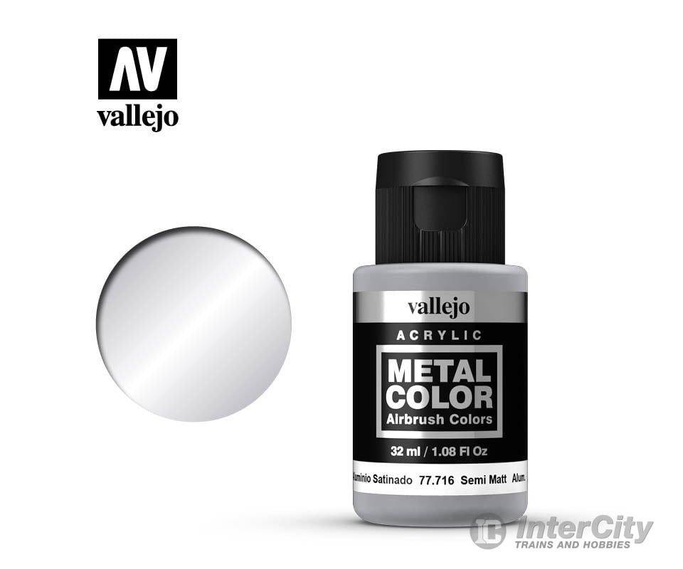 Vallejo 77716 Metal Color 77.716 Semi Matte Aluminium Paint
