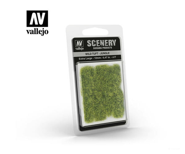 Vallejo Sc428 Wild Grass Tuft Jungle X-Large 12Mm & Scenery Mats