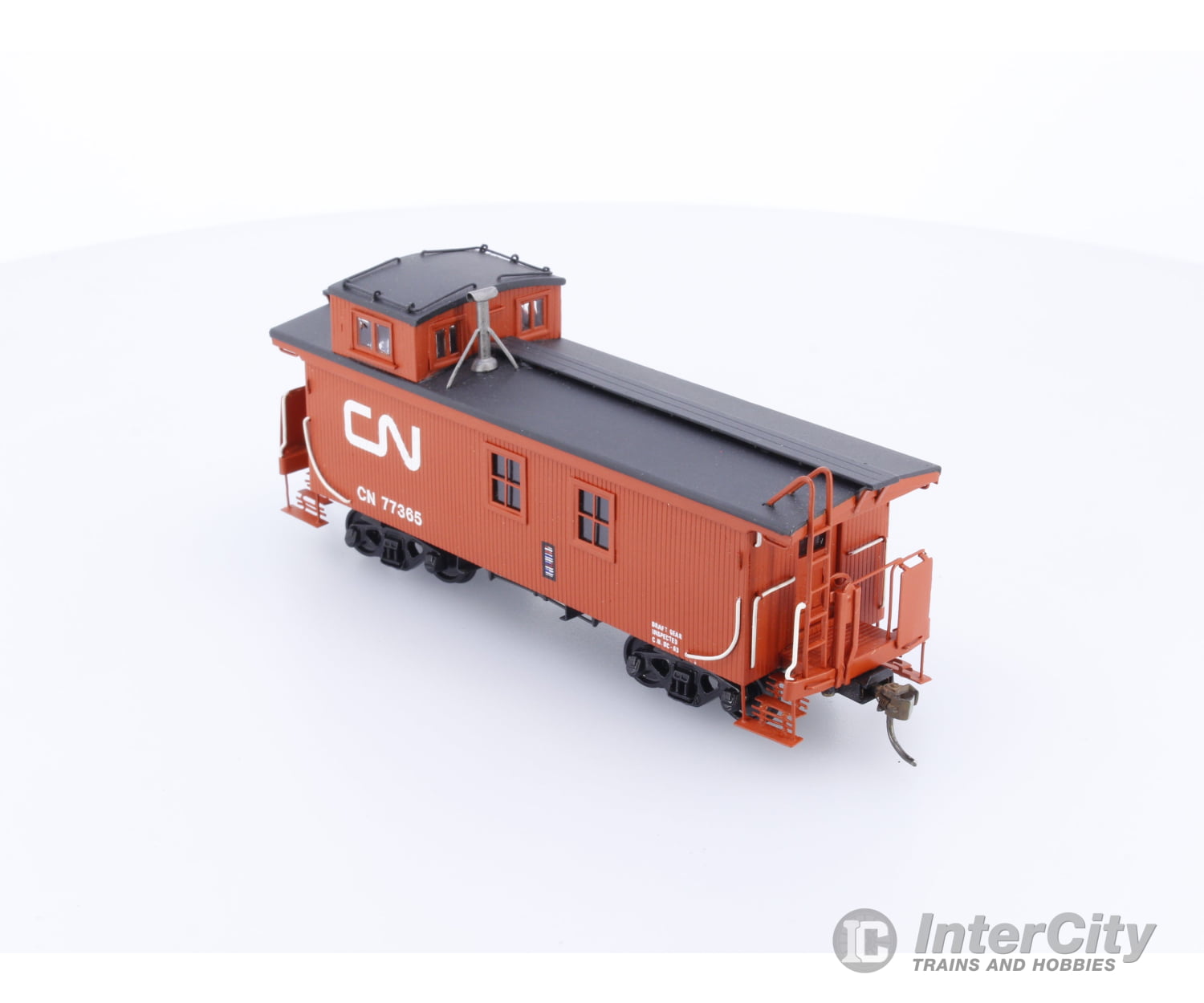 Van Hobbies CNRCAB HO Brass Painted Caboose Canadian National (CN) 77365 Freight Cars