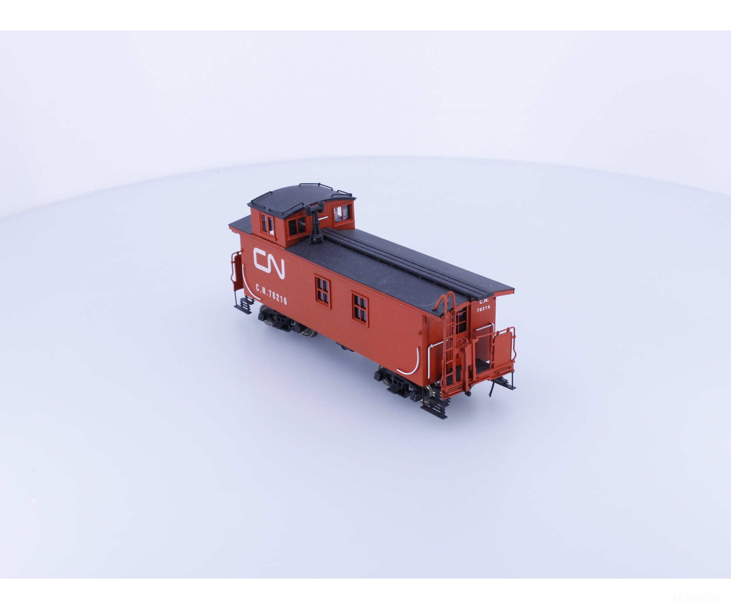 Van Hobbies CNRLC HO Brass Lazy Three Modern Caboose Factory Painted Canadian National (CN) 78216 Freight Cars