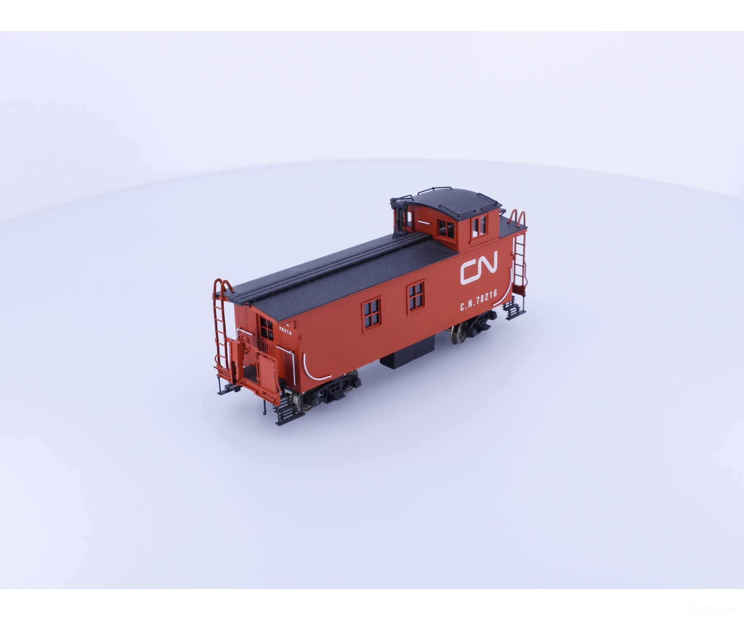 Van Hobbies CNRLC HO Brass Lazy Three Modern Caboose Factory Painted Canadian National (CN) 78216 Freight Cars